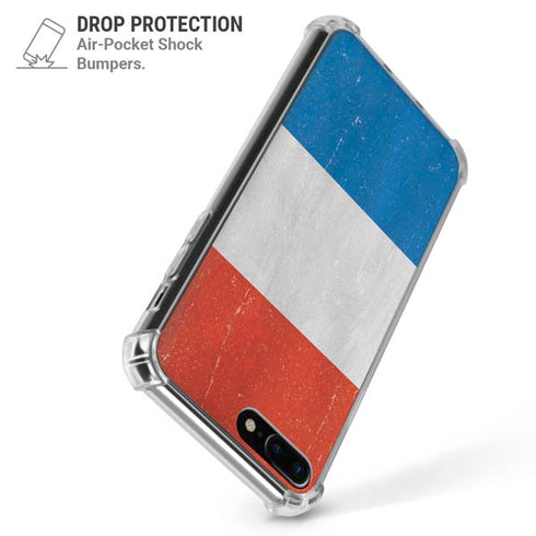 Netherlands Flag Distressed iPhone 7/8 Plus Clear Case